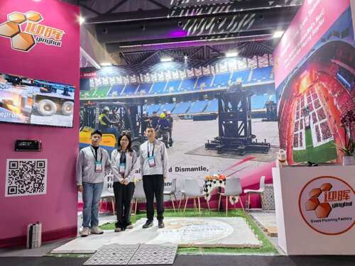 latest company news about Guangdong Lokang Sports Technology Showcases Lawn Protection Boards at ISE 2026 Barcelona
