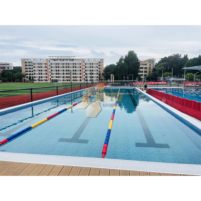 Prefab Steel Pool 2M Depth Prefab Competition Swimming Pool Zn-Al-Mg Steel Above The ...