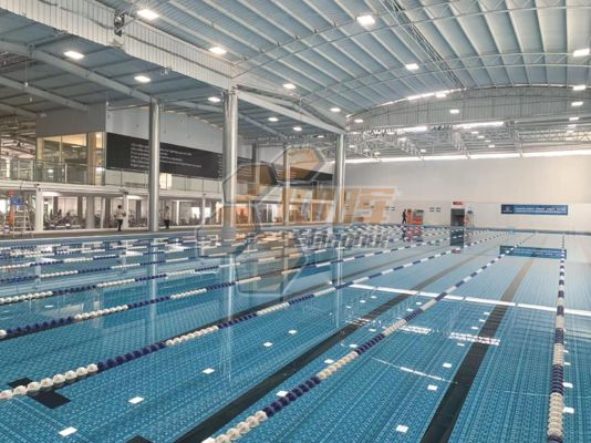 Harga bagus Indoor Water Return Prefab Kolam Renang ZAM Steel Kolam Renang Untuk Kompetisi on line