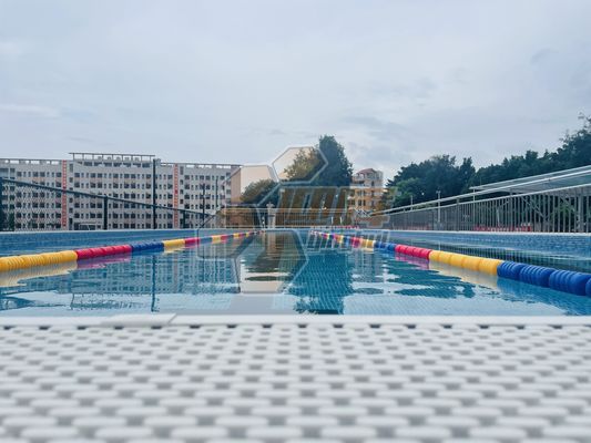 Prezzo buono Piscina all'aperto per l'apprendimento del nuoto, piscina per competizioni, sistema di controllo intelligente per piscine per nuoto a corsie in linea