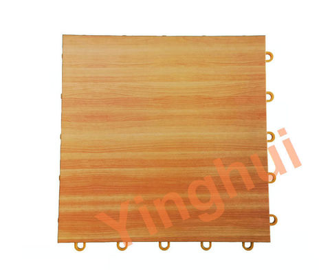 Outdoor Plastic Woodgrain Basketball Flooring Interlocking Sports Court Floor Tiles