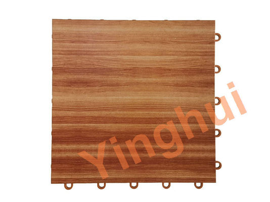 Outdoor Plastic Woodgrain Basketball Flooring Interlocking Sports Court Floor Tiles