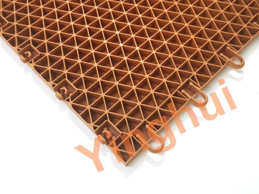 Outdoor Plastic Woodgrain Basketball Flooring Interlocking Sports Court Floor Tiles