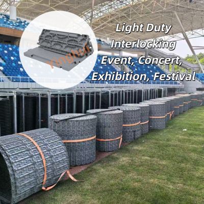 Bom preço Telhas de piso cinza intertravadas para gramado com proteção externa, tenda para banquetes, casamentos, eventos, deck de plástico on-line
