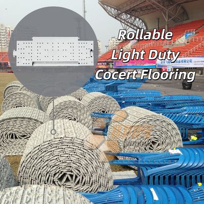 Harga bagus UV Resistant Roll Up Event Floor Outdoor Portable Modular Plastic Tent Flooring Untuk Perlindungan Lantai rumput on line