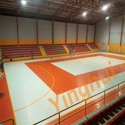 Anti Slip PP Plastic Indoor Sports Flooring Basketball Football Handball Futsal Court Flooring