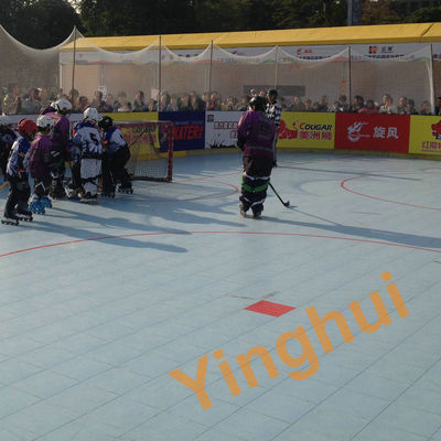 Removable Inline Roller Hockey Plastic Flooring Surface For Indoor And Outdoor Inline Skating Floor