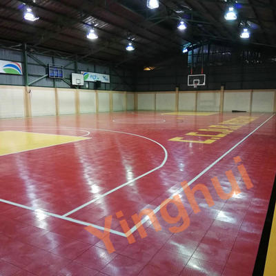 Indoor Modular Sport Courts Solid Surface Anti Slip Volleyball Flooring Table Tennis Floor PP Tiles