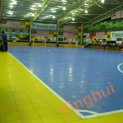 No Adhesives Indoor Portable Modular PP Interlocking Sports Floor Tiles for Volleyball Futsal Football Court