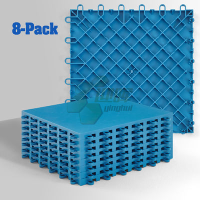 Indoor Multiuse Modular Plastic Sports Flooring For Roller Skate Handball Racket Fustal Volleyball