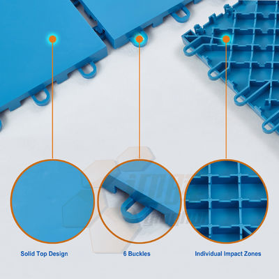 Indoor Multiuse Modular Plastic Sports Flooring For Roller Skate Handball Racket Fustal Volleyball