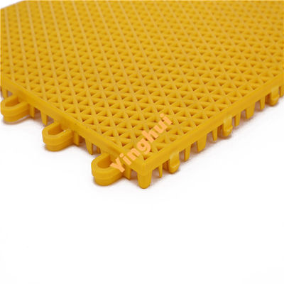 Customized Triangle Grid FIBA Approved Tiles 25x25cm Tennis Court Flooring Tiles