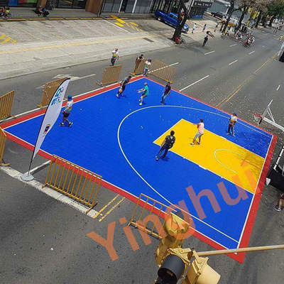 Outdoor Synthetic FIBA Approved Tiles 3x3 Sport Court Tiles For Pickleball Basketball Badminton