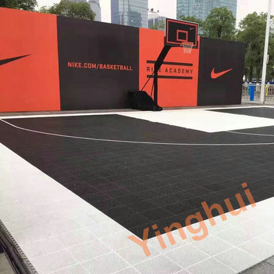Synthetic FIBA Approved Tiles Portable Outdoor Sports Floor Tile For Basketball Court