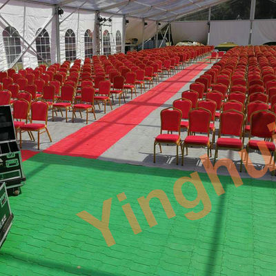 Portable Plastic Event Decking Tent Flooring Roll Up Flooring Turf Tiles