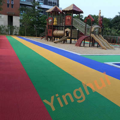 Outdoor Suspended Modular Playground Flooring School Colorful Kids Playarea Sport Courts Tile