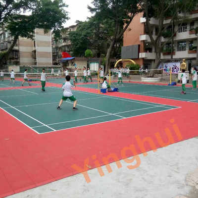 Outdoor Suspended Modular Playground Flooring School Colorful Kids Playarea Sport Courts Tile