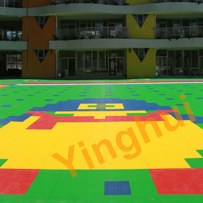 Anti Slip Outdoor Modular Suspension Inter Lock Futsal Court Sports Flooring Tiles Matted Finished