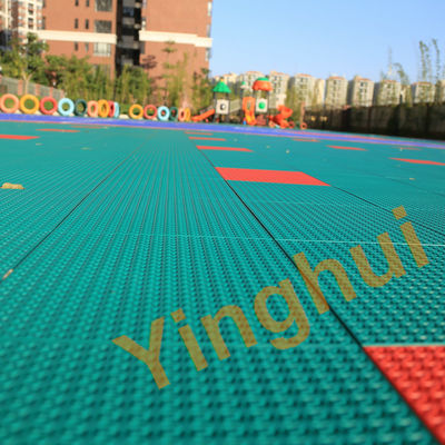 Anti Slip Outdoor Modular Suspension Inter Lock Futsal Court Sports Flooring Tiles Matted Finished