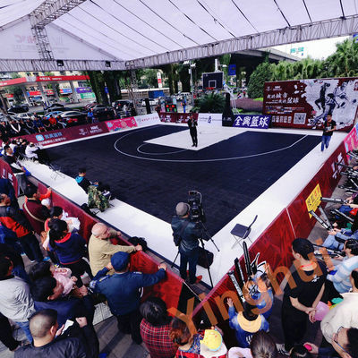 Outdoor Synthetic FIBA Approved Tiles 3x3 Sport Court Tiles For Pickleball Basketball Badminton
