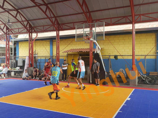 Outdoor Synthetic FIBA Approved Tiles 3x3 Sport Court Tiles For Pickleball Basketball Badminton