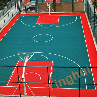 Sports FIBA Approved Tiles PP Portable Futsal Outdoor Basketball Court Flooring