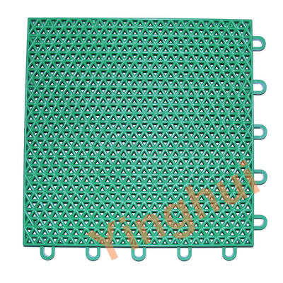 Solid Surface Outdoor Interlock Basketball Futsal Tennis Court Flooring Custom Colors