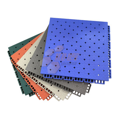Interlocking Multipurpose Sports Floor Tiles High Density Modular Basketball Court Soft Rubber PP FIBA