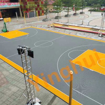 20x20 Feet FIBA Approved Tiles Basketball Half Court Outdoor Playground Flooring