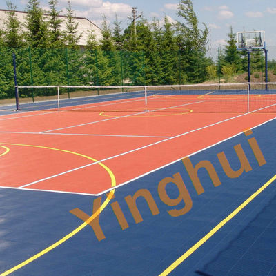 20x20 Feet FIBA Approved Tiles Basketball Half Court Outdoor Playground Flooring