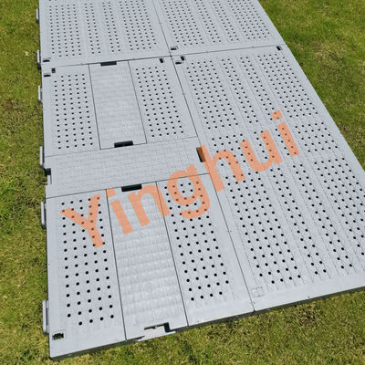 Gray Portable Outdoor Flooring Turf protection Event Temporary Floor