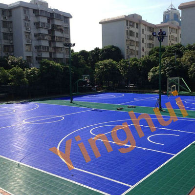 Portable Outdoor Interlocking Plastic Floor Tile For Futsal Suppliers Sport Flooring For Field And Playground