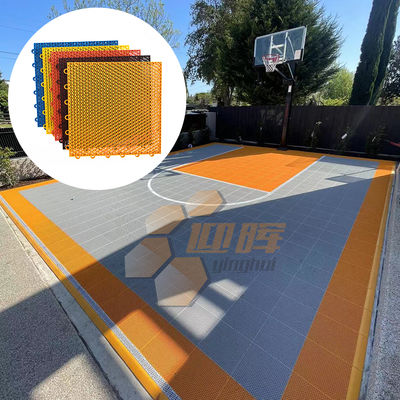 Portable PP Sports Flooring Tiles Interlocking Basketball Outdoor Sport Court Flooring