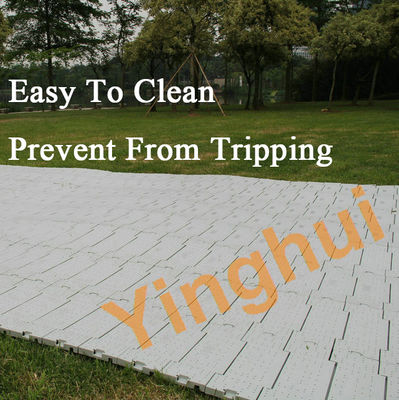 UV Resistant Roll Up Event Floor Outdoor Portable Modular Plastic Tent Flooring For Protection Grass Floor