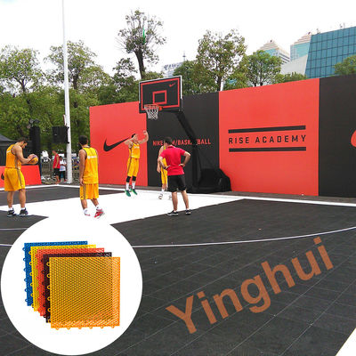 Durable Portable FIBA Approved Tiles Plastic PP Outside Tennis Court Flooring