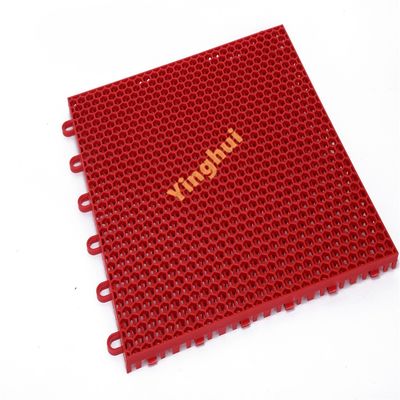 Durable Portable FIBA Approved Tiles Plastic PP Outside Tennis Court Flooring