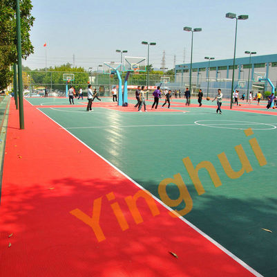 Durable Plastic PP Interlocking Sports Floor Tiles Outdoor Basketball Flooring Sport Court Tiles