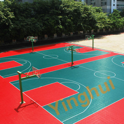Custom PP Interlocking Sports Flooring Tiles Outdoor Portable Volleyball Flooring