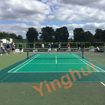 Custom PP Interlocking Sports Flooring Tiles Outdoor Portable Volleyball Flooring
