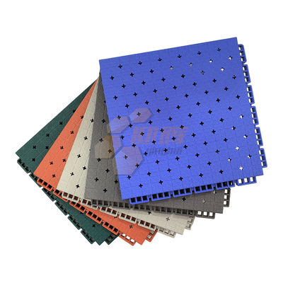 Tennis Basketball FIBA Approved Tiles Floor Double Layer Outdoor Sports Court Flooring