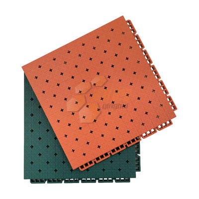 Tennis Basketball FIBA Approved Tiles Floor Double Layer Outdoor Sports Court Flooring