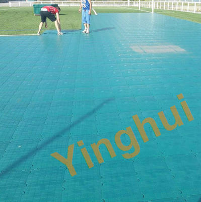 Interlocking Plastic Floor Tiles Temporary Outdoor Flooring Over Grass for Events