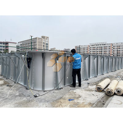 Temporary Prefab Above Ground Pool Zn-Al-Mg Steel Structure Swimming Pool