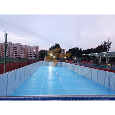 Standard Size Racing Pool Zn-Al-Mg Steel Frame Swimming Pool Modular Lap Pool