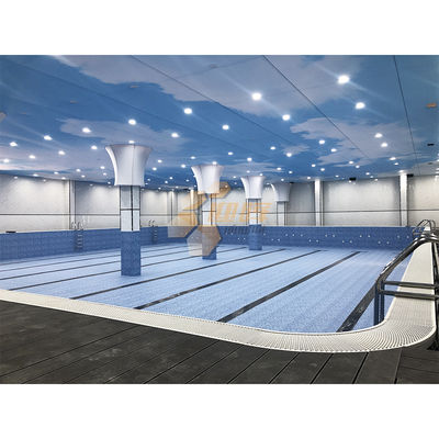 Custom Prefabricated Outdoor Swimming Pool Zn-Al-Mg Steel Competition Swimming Pool
