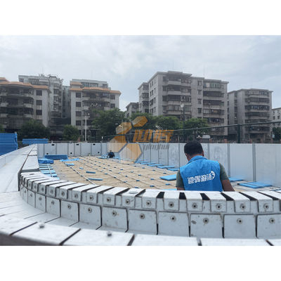 Custom Prefabricated Outdoor Swimming Pool Zn-Al-Mg Steel Competition Swimming Pool