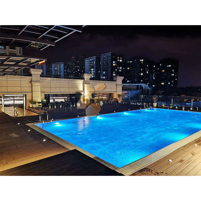 Indoor Large Swimming Pool Rectangle Prefabricated Zn-Al-Mg Steel Training Swimming Pool