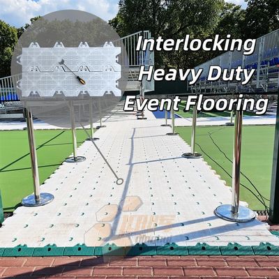 Gray Portable Outdoor Turf Protection Flooring Eco Friendly Grass Mat Temporary Tent Floor Stadium Event