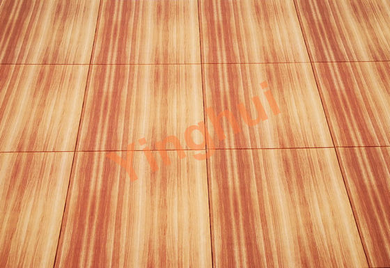 Multi Functional Sports Court Flooring Modular Plastic PP Wood Look Finished For Basketball
