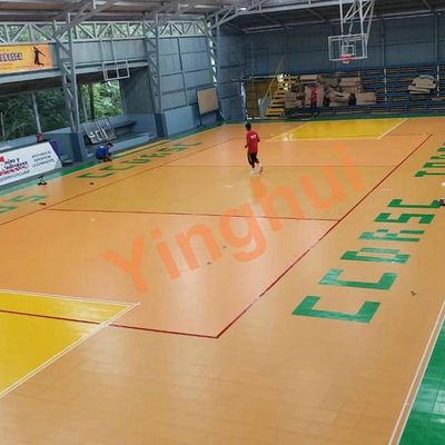 Sports Basketball Courts Flooring Wooden Tiles Sports Wood Floor Plastic Flooring